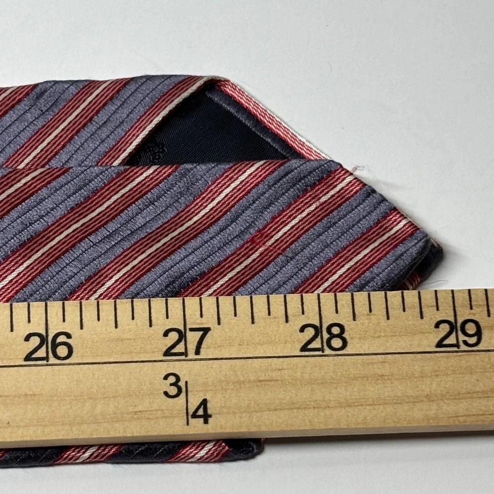 New Brooks Brothers 346 Necktie Mens OS Blue‎ Red Striped Silk Classic Preppy